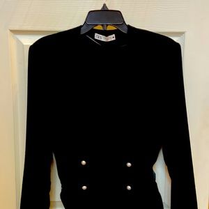 Zara women’s xl velour suit jacket hunter green color